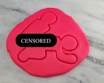 Naughty Position Cookie Cutter Outline #2 - SHARP EDGES - FAST Shipping - Choose Your Own Size!