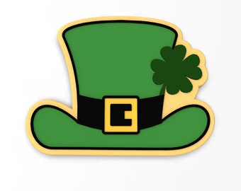 Leprechaun Hat Cookie Cutter | Stamp | Stencil - SHARP EDGES - FAST Shipping - Choose Your Own Size! #2