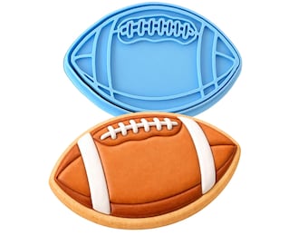 Football Cookie Cutter | Stamp | Stencil - SHARP EDGES - FAST Shipping - Choose Your Own Size! #2