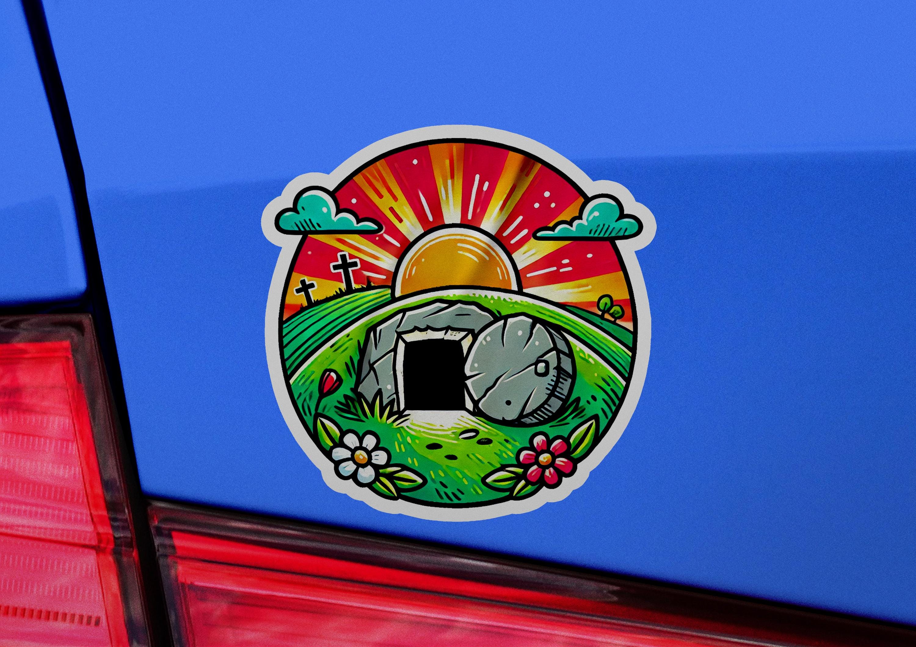 Jesus Tomb Opened Vinyl Sticker | Dishwasher Safe & Durable | Custom ...