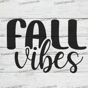 Fall Vibes Stencil | REUSABLE, DURABLE, WASHABLE Craft Stencil | Use for Signs, Walls, Canvas & More!