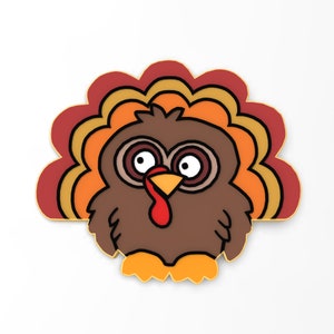 Thanksgiving Turkey Cookie Cutter | Stamp | Stencil - SHARP EDGES - FAST Shipping - Choose Your Own Size!