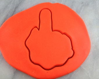 Mittelfinger Cookie Cutter Outlines - SCHARFE KANTEN - SCHNELLER Versand - Wählen Sie Ihre eigene Größe!
