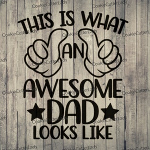 This is What an Awesome Dad Looks Like Stencil | REUSABLE, DURABLE, WASHABLE Craft Stencil | Use for Signs, Walls, Canvas & More! Thumbs1