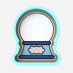 Snow Globe Cookie Cutter | Stamp | Stencil - SHARP EDGES - FAST Shipping - Choose Your Own Size! #3