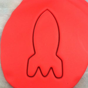 Rocketship Cookie Cutter - SHARP EDGES - FAST Shipping - Choose Your Own Size!