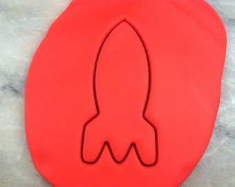 Rocketship Cookie Cutter - SHARP EDGES - FAST Shipping - Choose Your Own Size!