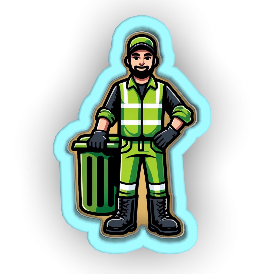 Garbage Man Cookie Cutter | Stamp | Stencil - SHARP EDGES - FAST ...