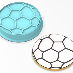 Soccer Ball Cookie Cutter SHARP EDGES FAST Shipping Choose Your Own Size image 2