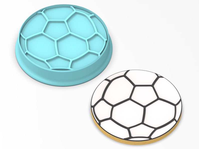 Soccer Ball Cookie Cutter SHARP EDGES FAST Shipping Choose Your Own Size image 2