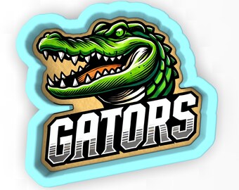Cortador de galletas/sello/plantilla Gators Words 2 - BORDES AFILADOS - Envío RÁPIDO - ¡Elige tu propio tamaño! #1