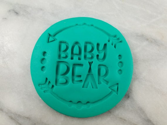 Baby Bear Cookie Cutter 2-Piece, Outline & Stamp 1 - SHARP EDGES - FAST Shipping - Choose Your Own Size!