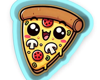 Pizza Slice Cookie Cutter | Stamp | Stencil - SHARP EDGES - FAST Shipping - Choose Your Own Size! #1