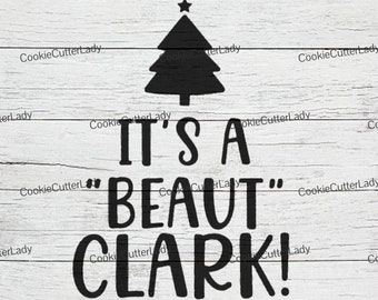 It's a Beaut Clark Christmas Stencil | REUSABLE, DURABLE, WASHABLE Craft Stencil | Use for Signs, Walls, Canvas & More!