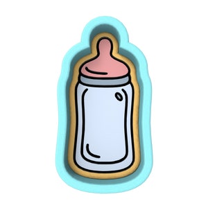Baby Bottle Cookie Cutter | Stamp | Stencil - SHARP EDGES - FAST Shipping - Choose Your Own Size! #2