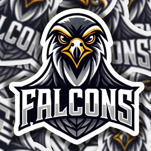 Falcon 3 Vinyl Sticker | Dishwasher Safe & Durable | Custom Sizes | Fast Shipping | Made in USA 1