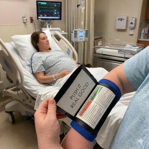 New Dad Gift, Expecting Dad Baby Shower Gift, Labor & Delivery Armband, Hospital Bag Essential for First Time Fathers