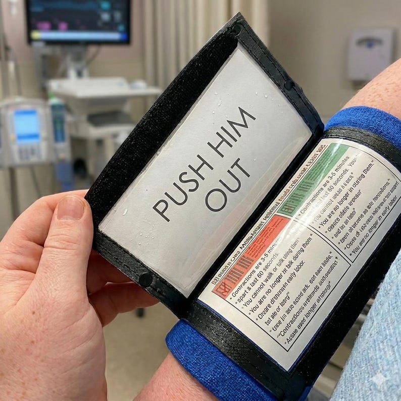 First Time Dad Gift – Delivery Room Survival Armband, Baby Shower Gift for Expecting Father, Hospital Bag Must-Have bild 2