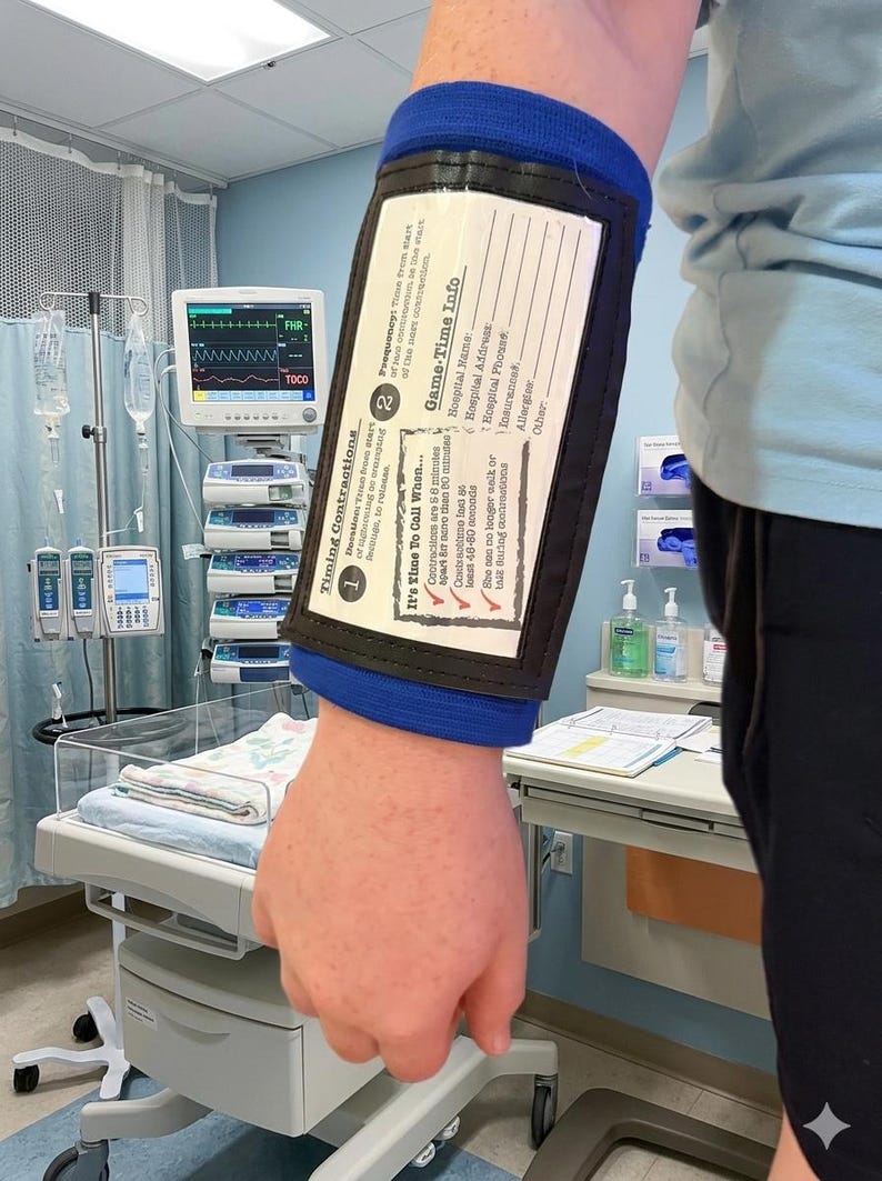 First Time Dad Gift – Delivery Room Survival Armband, Baby Shower Gift for Expecting Father, Hospital Bag Must-Have bild 4