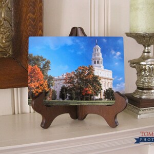 Nauvoo Temple Fall Rays | 5x7 Metal Print | LDS Artwork
