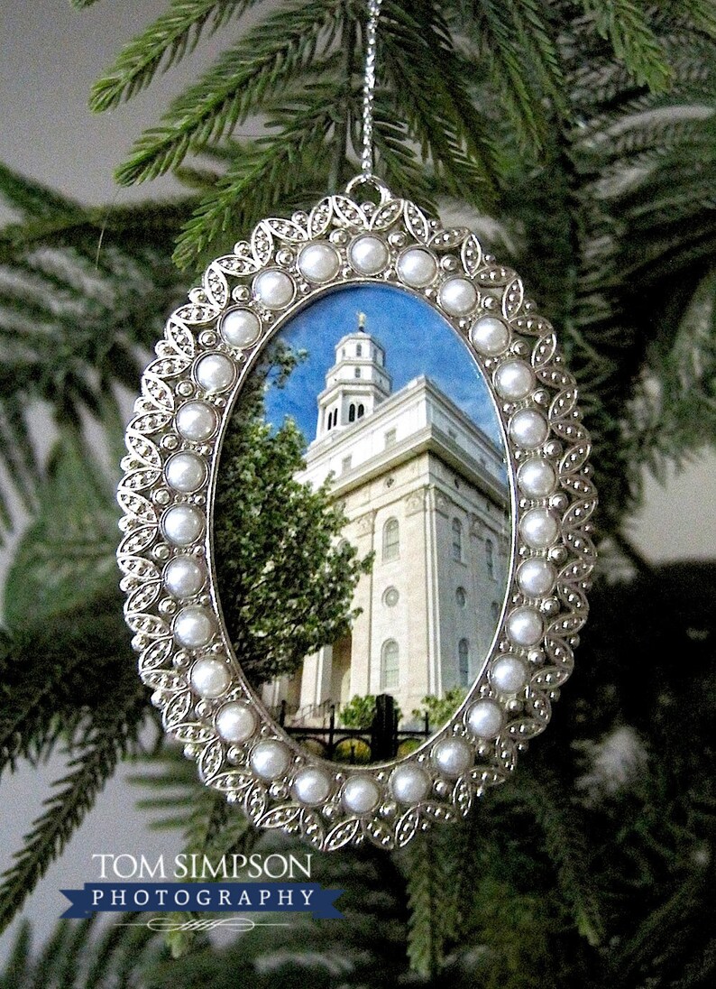 2x3 Nauvoo Temple Christmas Ornament LDS Temple Art Nauvoo Etsy