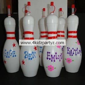 Bowling Pin Sipper/Water Bottle/Personalized Party Favors