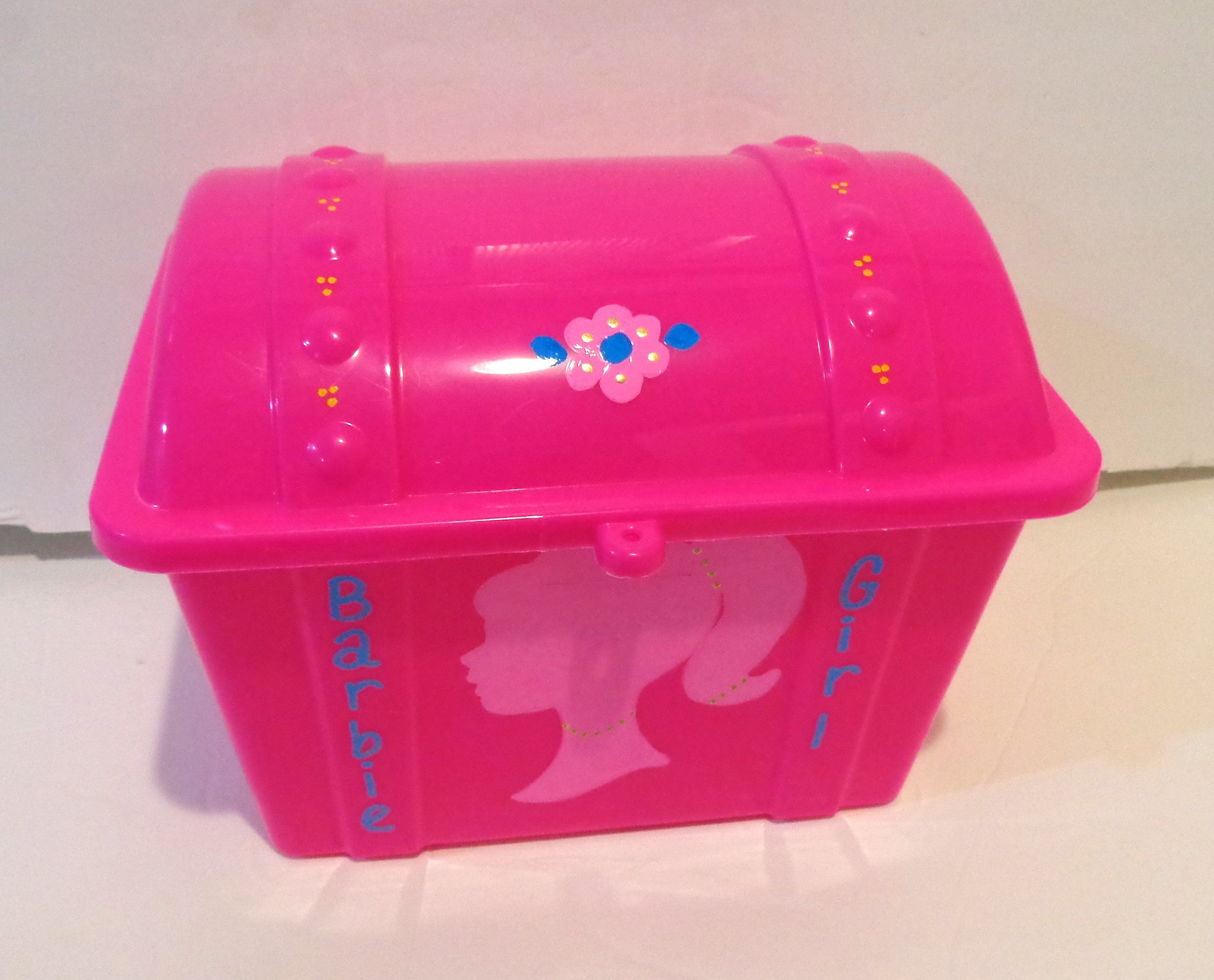 Personalized Barbie Storage box for girls/Treasure Chest/Barbie Gifts