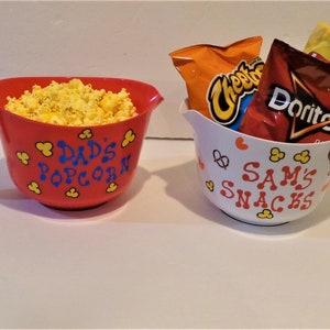 Personalized Snack bowl/Family Snack Bowl/Popcorn Bowl