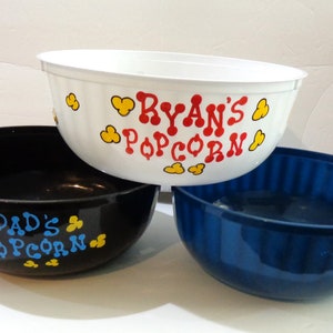 Personalized Family Snack Bowl/Personalized Popcorn Bowl/Snack Bowl