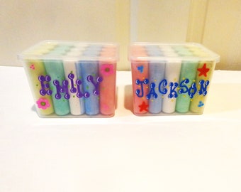 Chalk Bucket/Personalized Sidewalk Chalk Bucket Party Favors