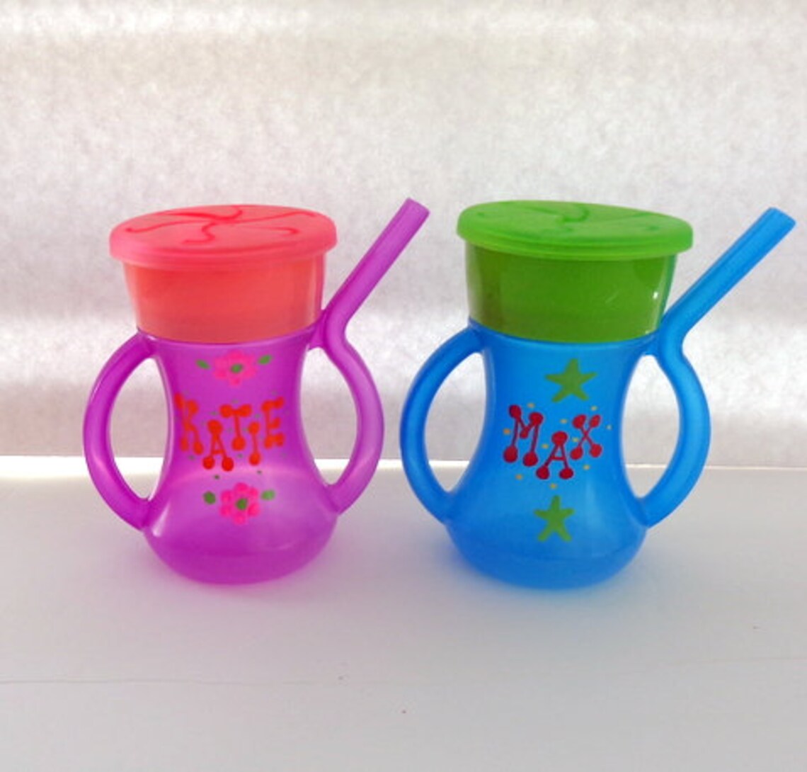 Toddler Drink and Snack Holder/snack Holder/cup With Straw Etsy