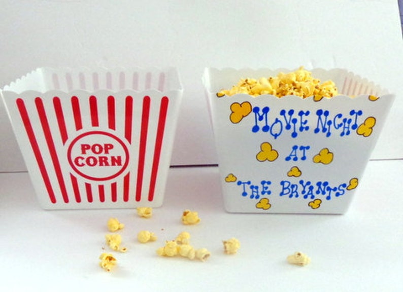 Personalized Popcorn Tubpopcorn holdersnack holder