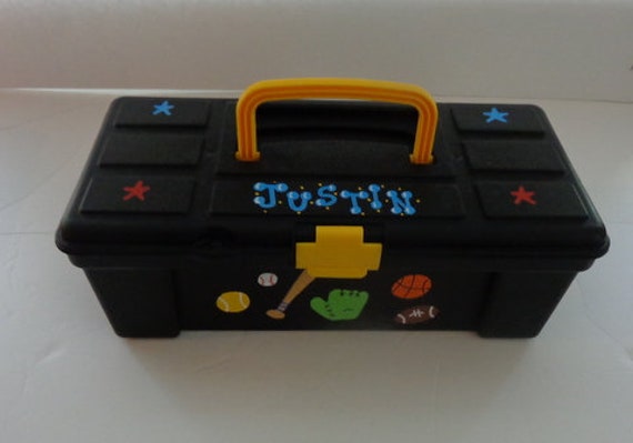 boys tackle box Boys Personalized Storage Box/toolbox/tackle Box/accessory Case