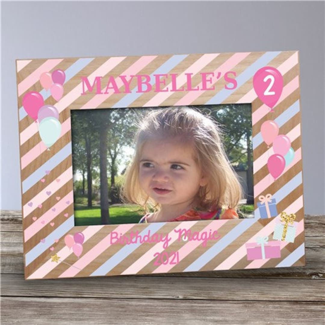 Personalized Birthday Picture Frame - Etsy