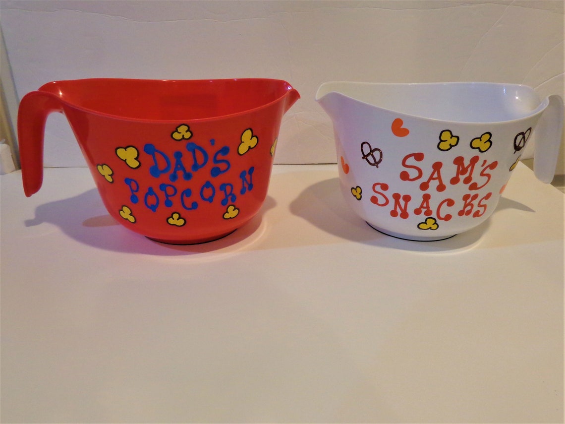Personalized Snack Bowl/family Snack Bowl/popcorn Bowl Etsy
