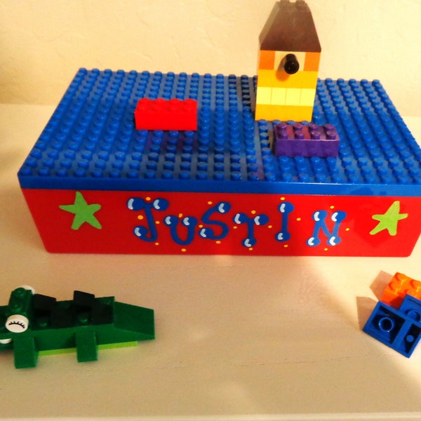 Personalized Building Blocks Storage Box - Etsy