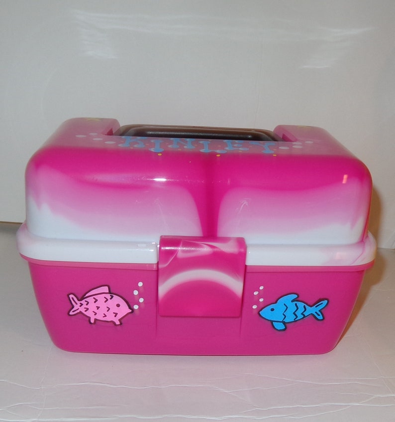 Personalized Kids Tackle Box with fishing gear Etsy