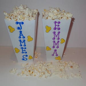 Personalized Popcorn Holder/Bucket/Bowl/Personalized Party Favors