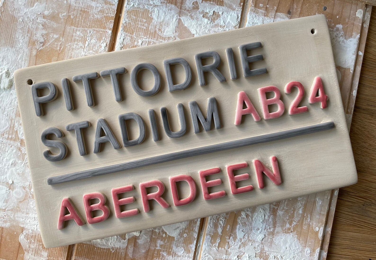 Aberdeenfootball Wall Signfootball Plaquelondon Street Etsy