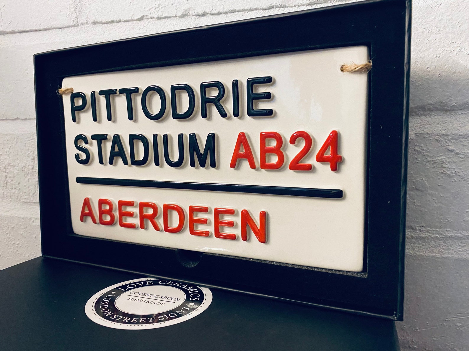 Aberdeenfootball Wall Signfootball Plaquelondon Street Etsy