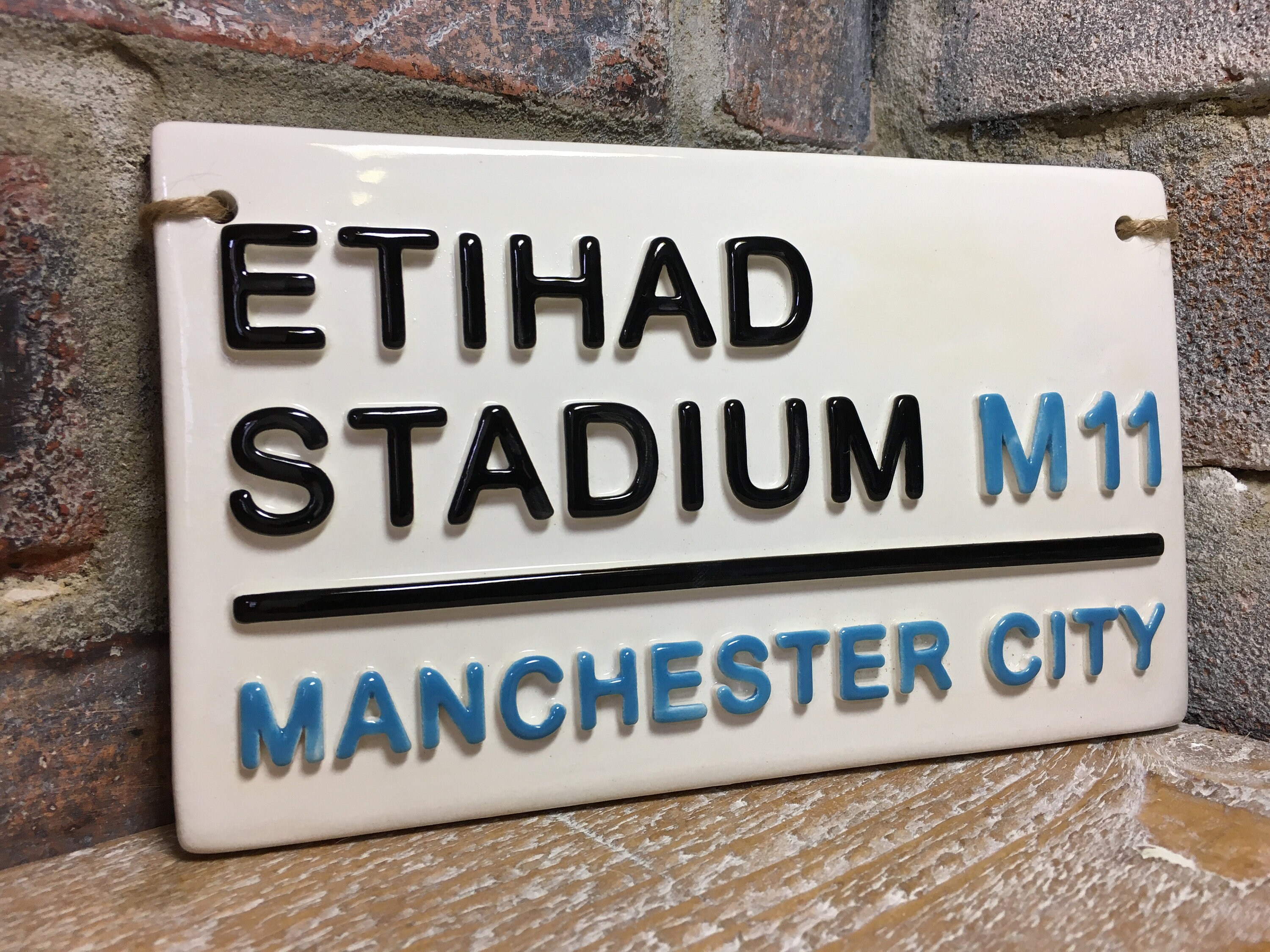 MANCHESTER CITY-Etihad Stadium-Football sign-London Street Sign-Man City Gifts