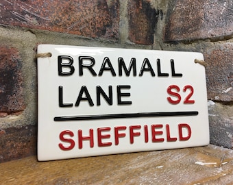 SHEFFIELD-Football Street Sign-London Street Sign-Football Teams-Football Signs-Football Club-Football Gift-Football stadium-Man Cave sign