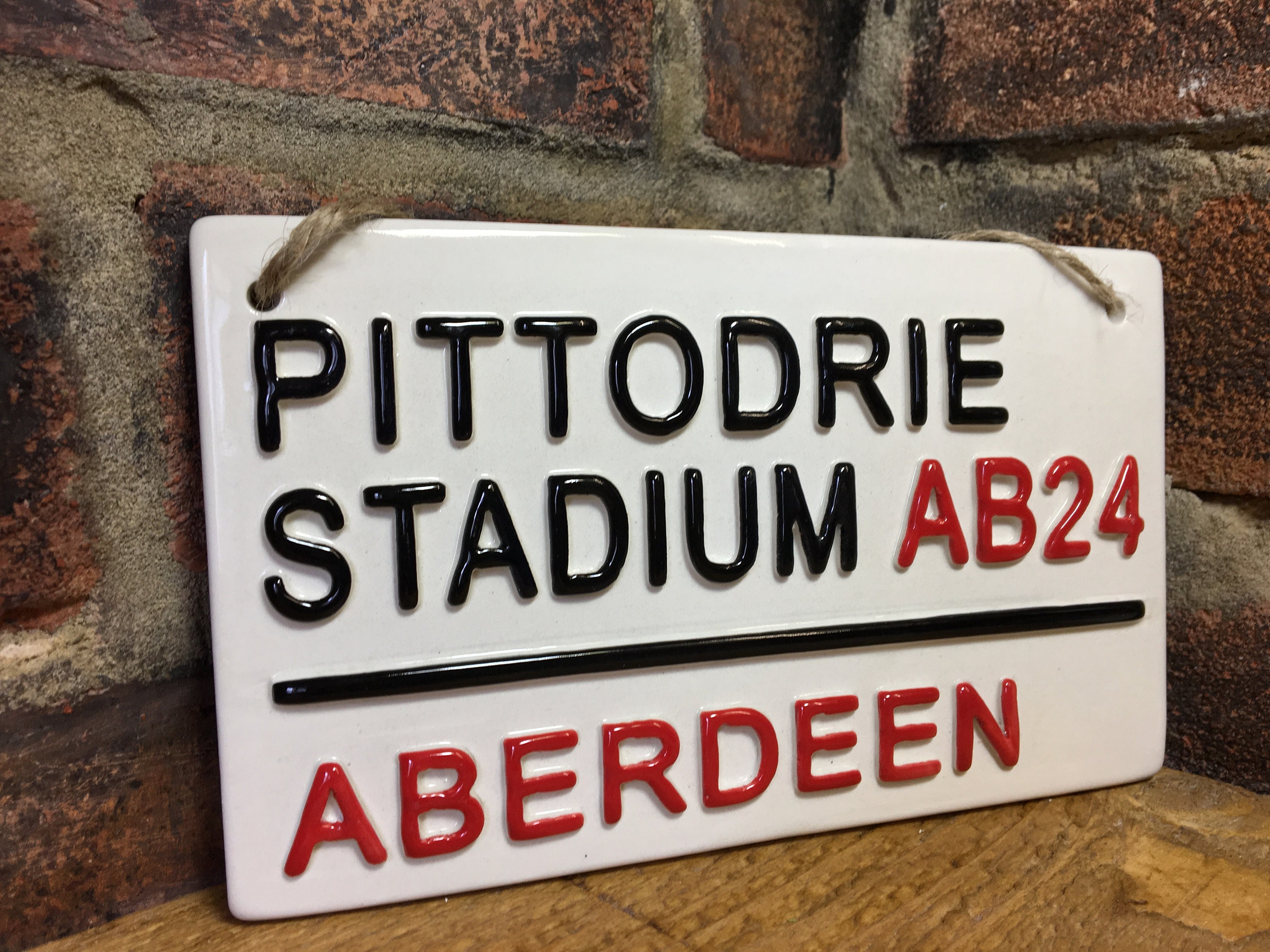 ABERDEENFootball Wall SignFootball plaqueLondon Street Etsy