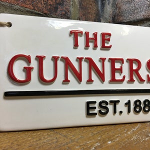 ARSENAL-THE GUNNERS-Highbury Stadium-London Street Sign-Football Sign-Football Plaque-Arsenal Football-Gift for Him-Fathers Day Gifts
