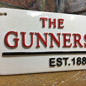 ARSENAL-THE GUNNERS-Highbury Stadium-London Street Sign-Football Sign-Football Plaque-Arsenal Football-Gift for Him-Fathers Day Gifts