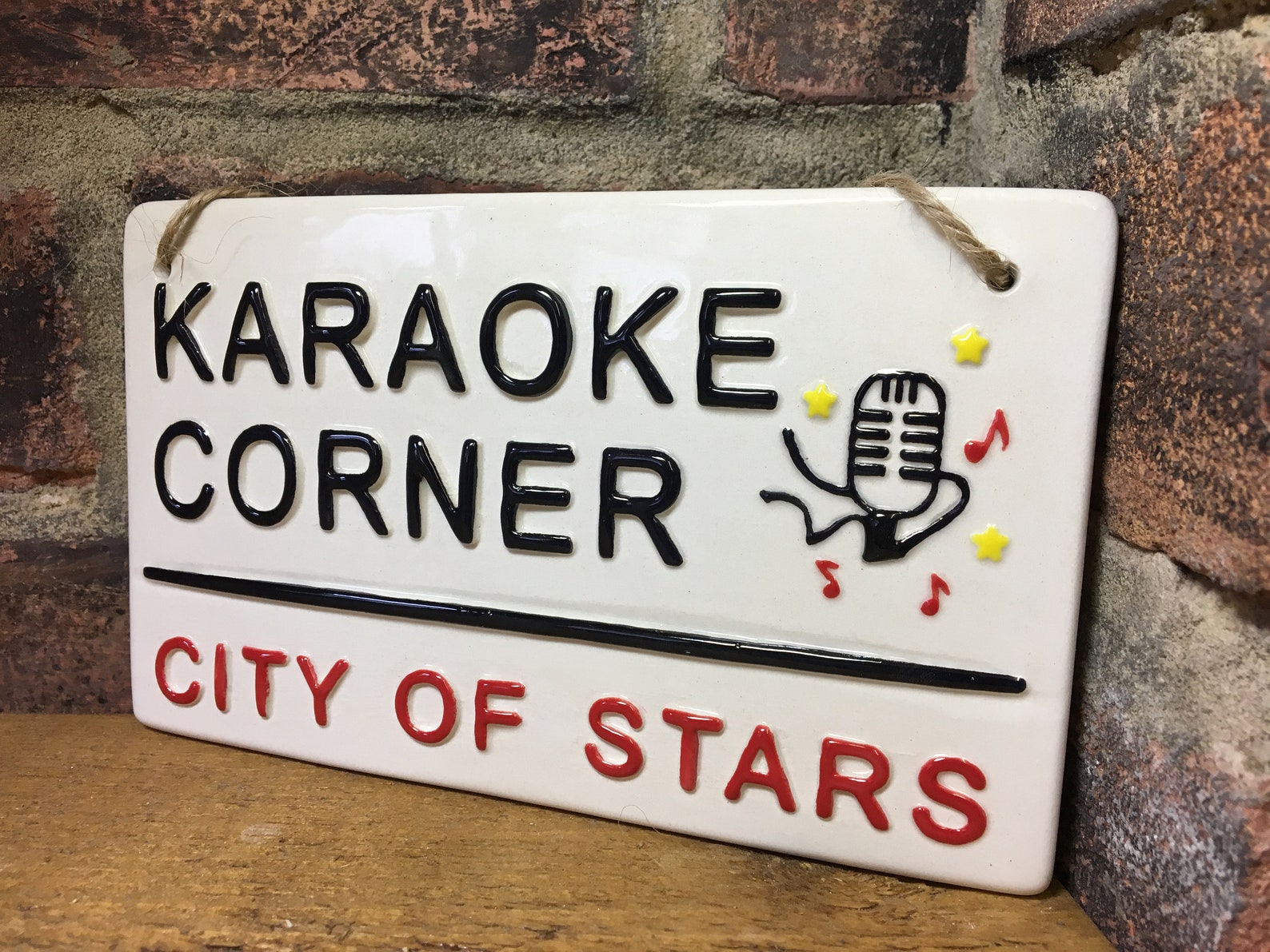 KARAOKE Cornercity of Starslondon Street Signmusic Wall Etsy