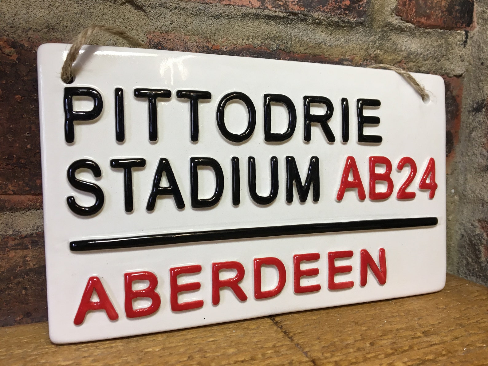 Aberdeenfootball Wall Signfootball Plaquelondon Street Etsy
