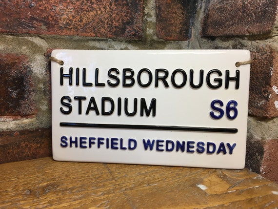 Shffield Wed fc Hillsborough Metal Street Sign 2 Sizes Available football