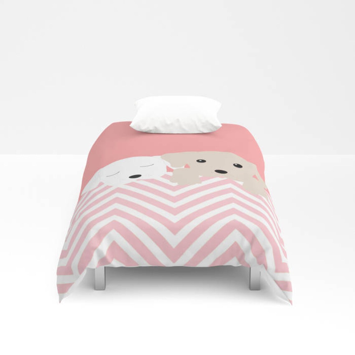 Duvet Cover Dog Design Personalized Bedding Etsy