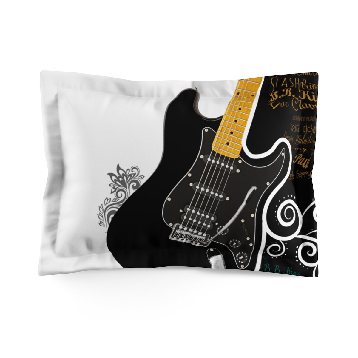 guitar throw pillows